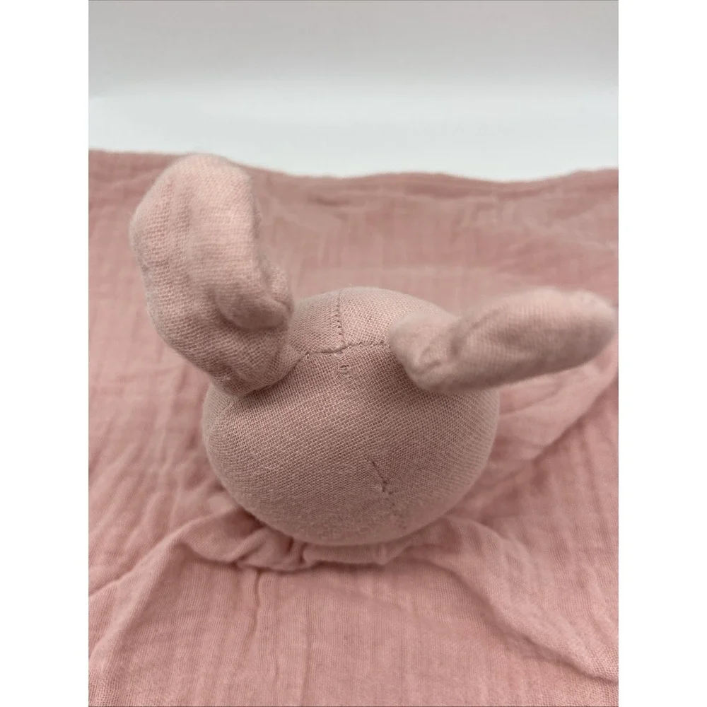 Carters Child of Mine Pink Bunny Muslin Lovey Security Blanket 12x12 SAR549255